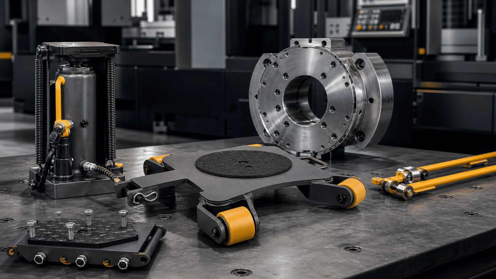 Industrial machining and positioning detail